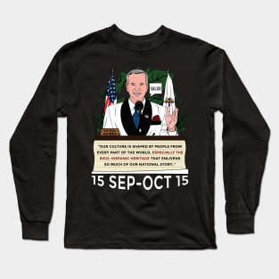 Joe Biden Hispanic Pride Long Sleeve T-Shirt